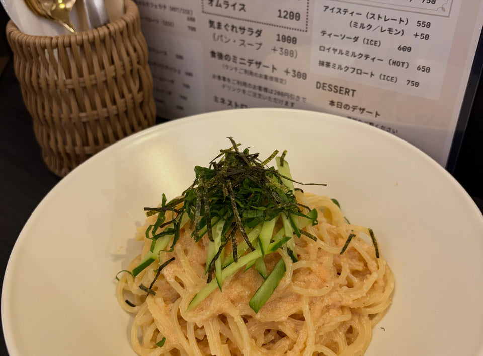 café201の明太子パスタ