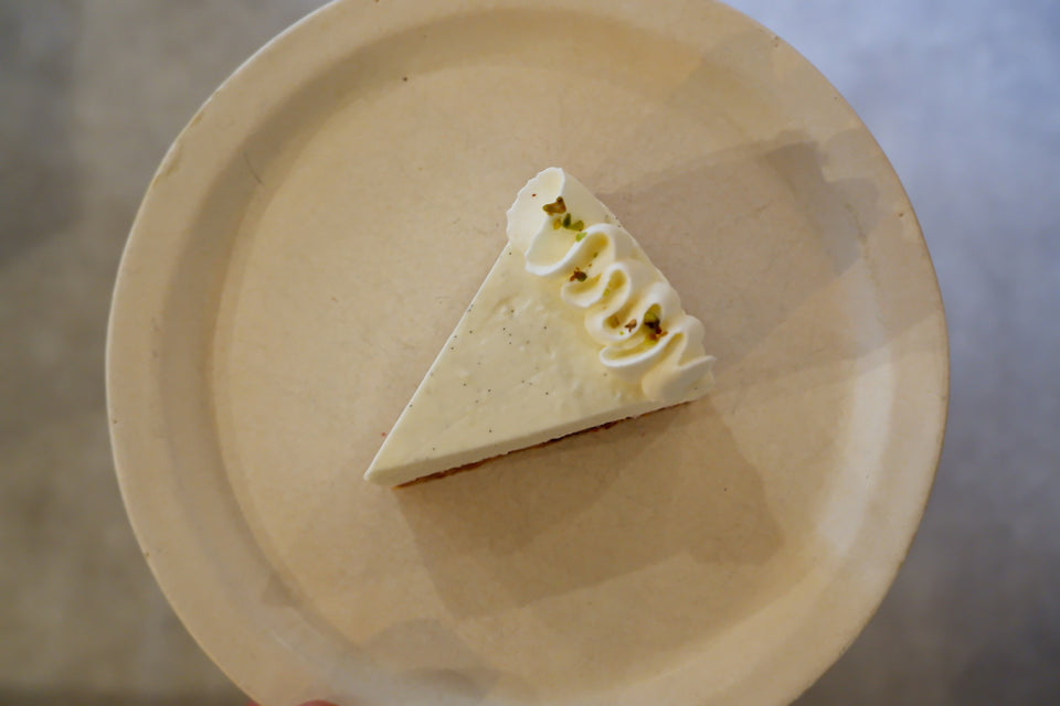 cafe inukshukのレアチーズケーキ