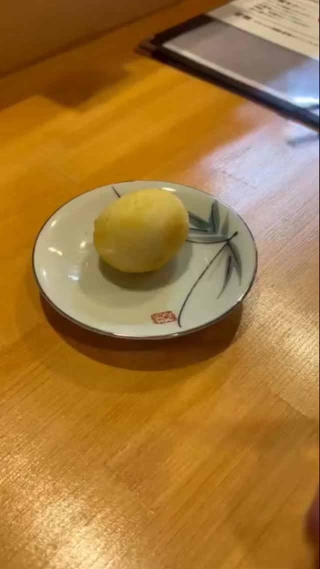 串かつ 漣の半熟たまごの串かつ